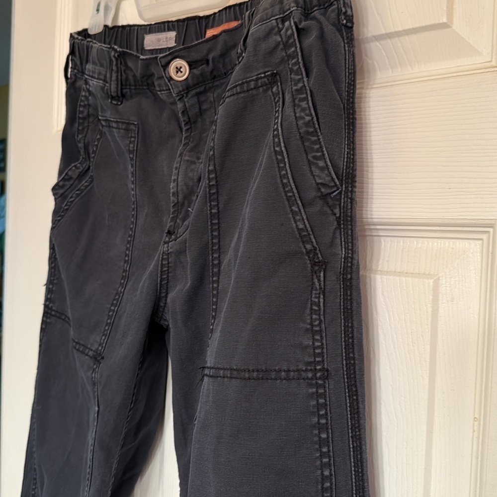 Pilcro Black Cargo Pants Straight Fit Utility Style - Picture 3 of 6